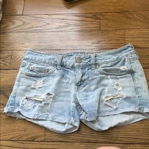 Ripped Jean Shorts